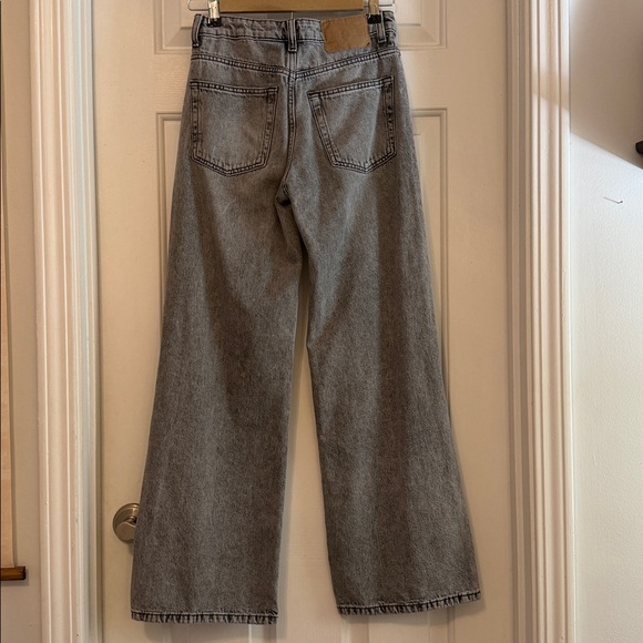 H&M wide regular jeans grey size 0 - Picture 5 of 7
